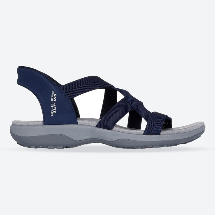 Women's Wide Fit Skechers 163460 Slip-ins Reggae Slim Stretch Flex Sandals