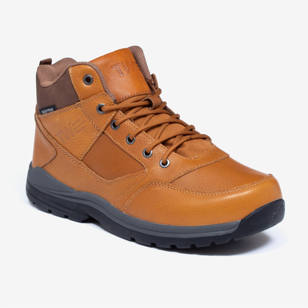 Tredd Men's Wide Fit Tredd Well Tough Hiking Boots - Tan | Tredd Well | Wide ...