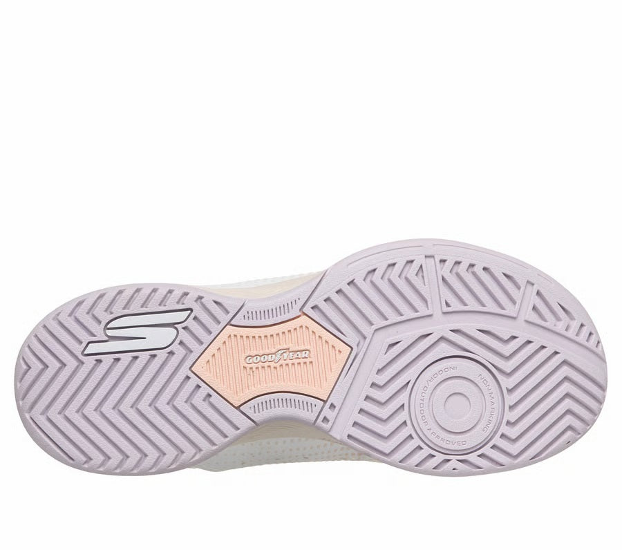 Womens Wide Fit Skechers 172101C Trainers in White/Navy Pink - Image 11