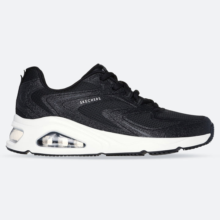 Women's Wide Fit Skechers 177411 Tres-Air Uno Glit Airy Trainers