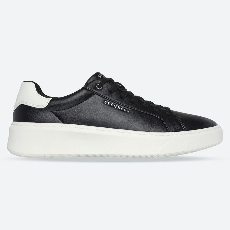 Women's Wide Fit Skechers 183175 Court Break Suit Sneakers in Black - Image 14