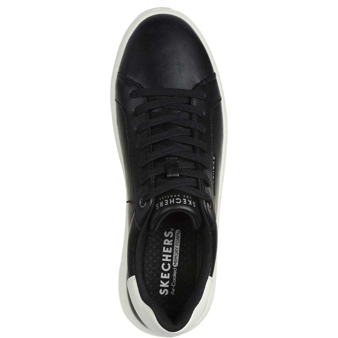 Women's Wide Fit Skechers 183175 Court Break Suit Sneakers in Black - Image 8