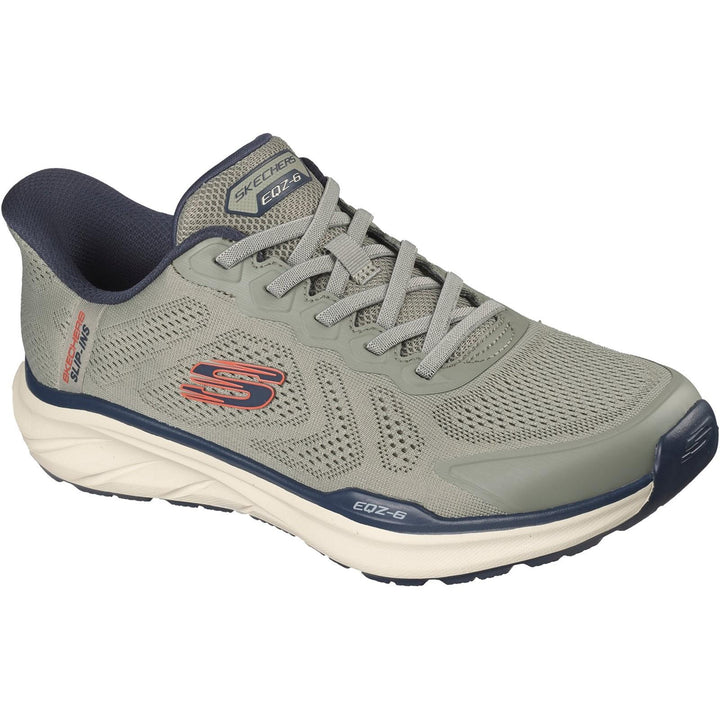 Men's Relaxed Fit Skechers 233106 Slip-ins Equalizer 6.0 Durran Trainers in Green/Multi - Image 1