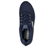 Men's Wide Fit Skechers 232364 Relaxed Fit Meerno D'lux Walker Trainers - Navy