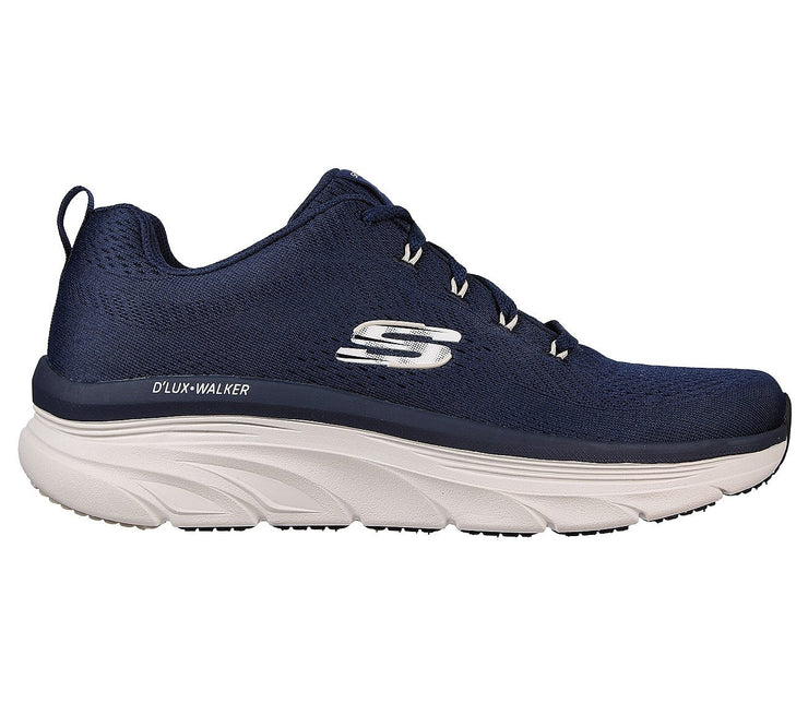 Men's Wide Fit Skechers 232364 Relaxed Fit Meerno D'lux Walker Trainers - Navy