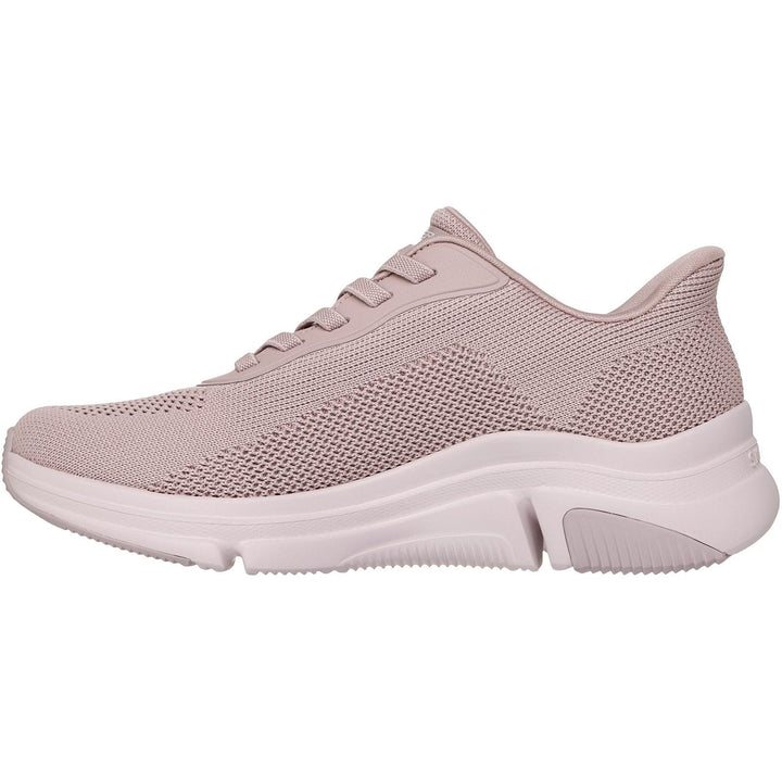 Women's Wide Fit Skechers 117587 Slip-ins Bobs Sport Sparrow Flex Trainers in Blush - Image 1