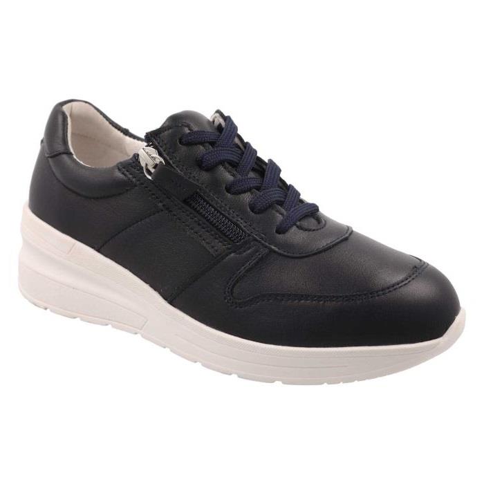 Women's Wide Fit DB Farndish Trainers in Black - Image 1