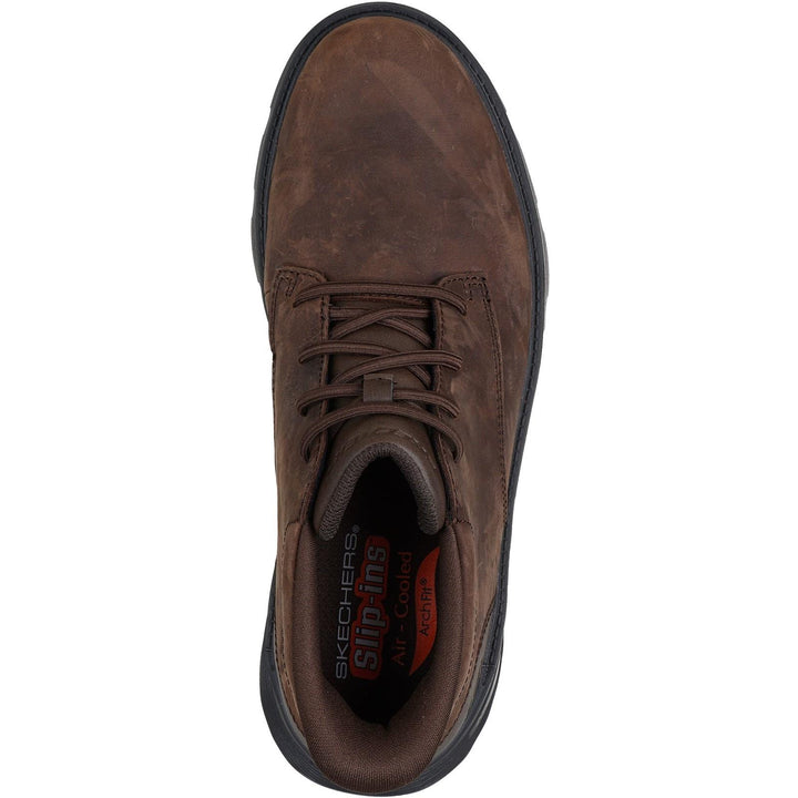 Men's Relaxed Fit Skechers 205514 Slip-ins Arch Fit Garza Ridley Boots in Black - Image 1