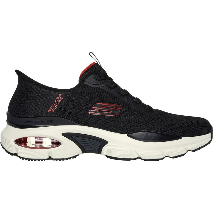 Men's Wide Fit Skechers Slip-ins 232447 Skech Air Ventura Trainers in Black/Red - Image 1