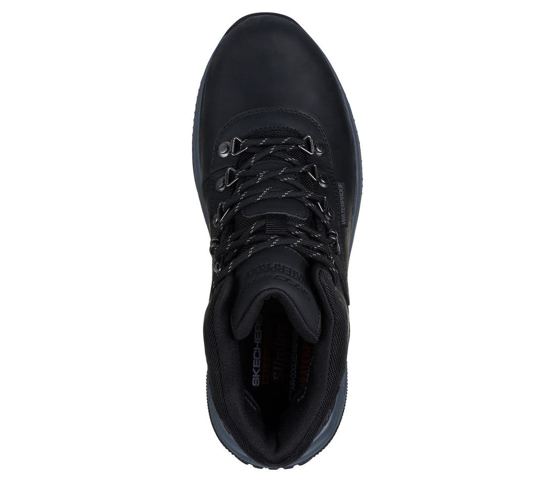 Men's Wide Fit Skechers Slip-ins 205285 Fit Meroe Pikeman Waterproof Trainers in Black - Image 5