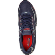 Men's Wide Fit Skechers 220034 Go Run Consistent Wide Trainers - Navy/Red