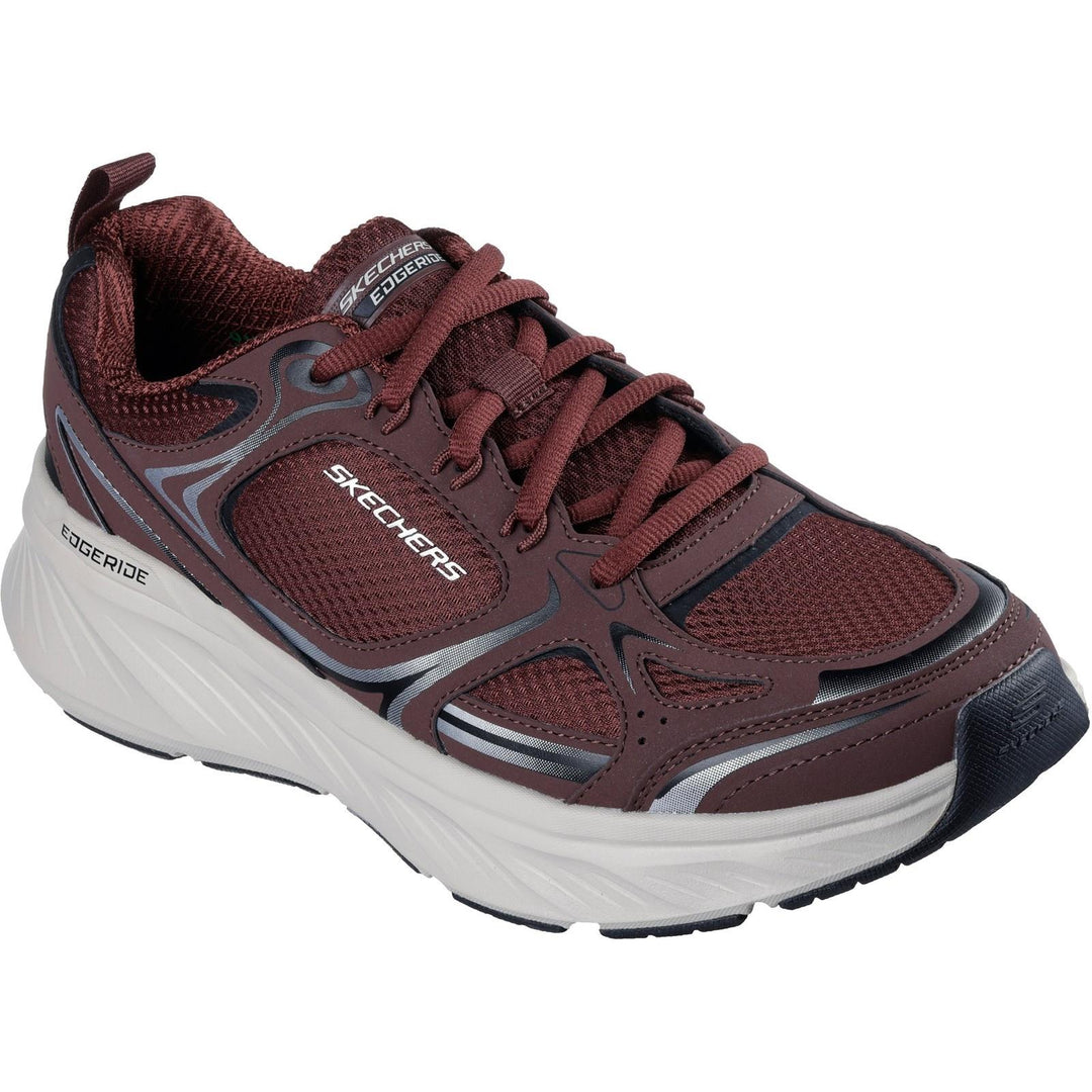 Men's Relaxed Fit Skechers 232844 Edgeride Exodis Trainers in Burgundy - Image 3