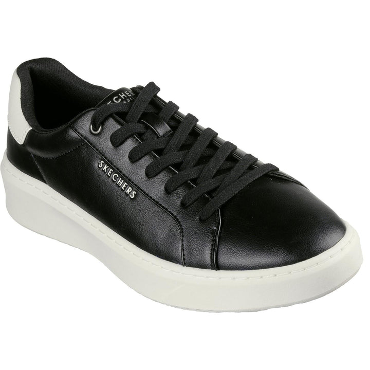 Women's Wide Fit Skechers 183175 Court Break Suit Sneakers in Black - Image 1