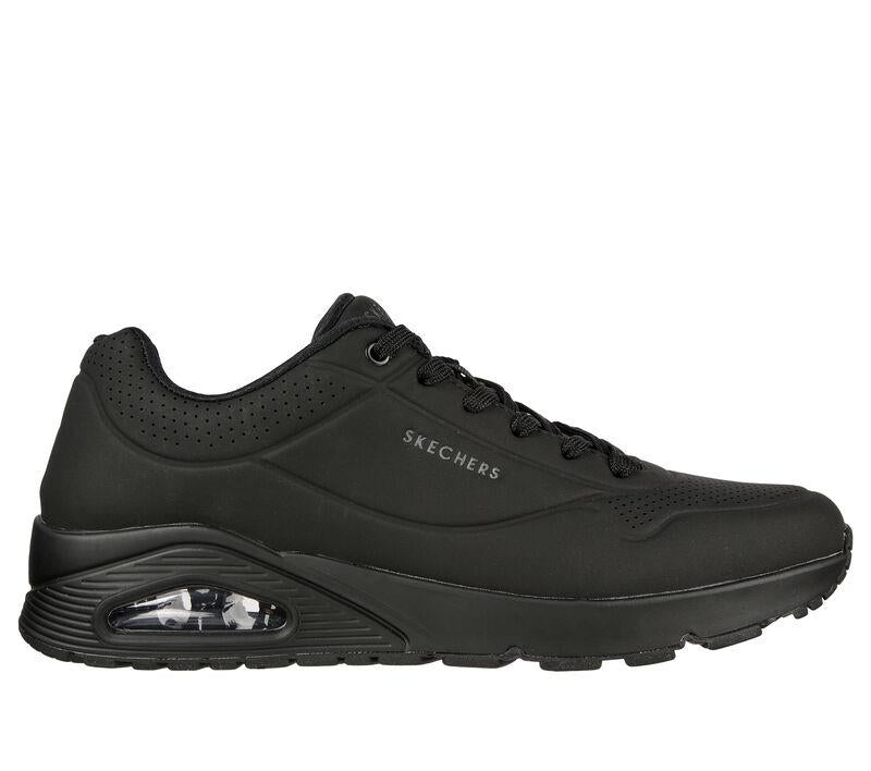 Men s Wide Fit Skechers 52458 Uno Stand On Air Walking Trainers Skechers Wide Fit Shoes Wide Fit Shoes UK