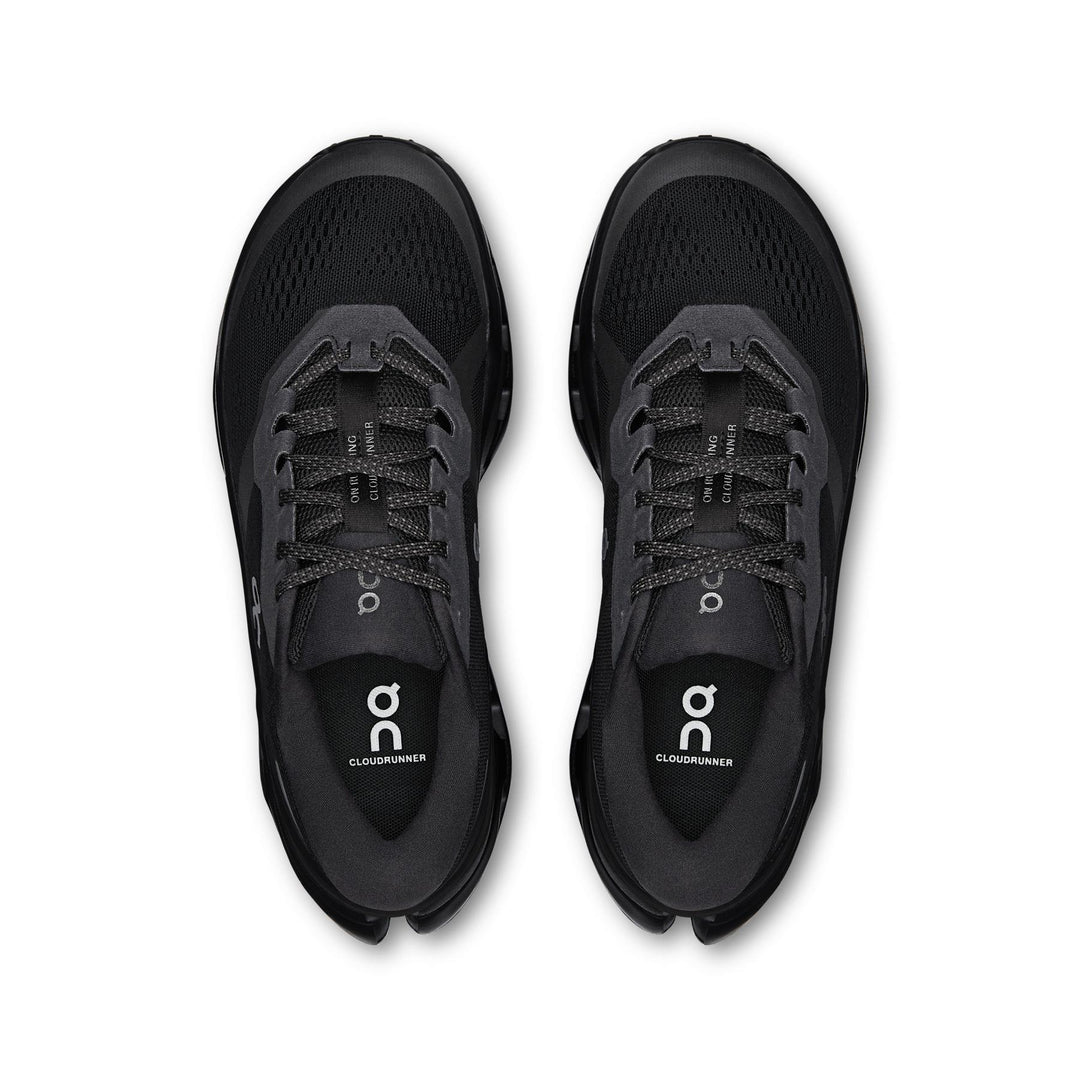 Men's Wide Fit On Cloudrunner 3 Wide Trainers in Black/Black - Image 6
