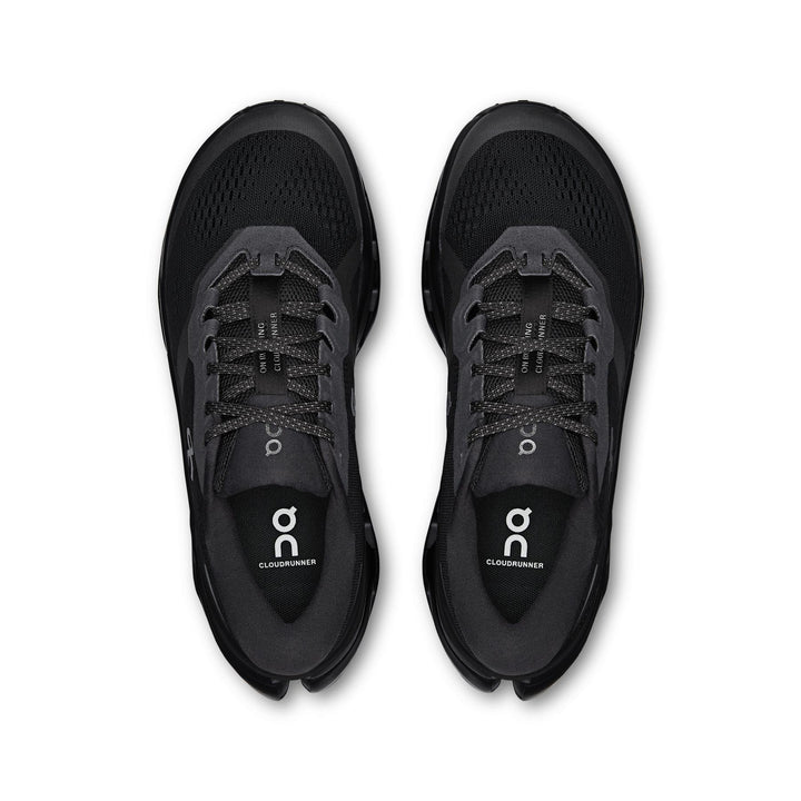 Men's Wide Fit On Cloudrunner 3 Wide Trainers in Black/Black - Image 1