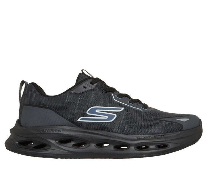 Men's Wide Fit Skechers 220417W Max Cushioning Glide Step Tukker Trainers in Navy/Blue - Image 1