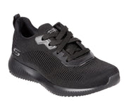 Womens Wide Fit Skechers Bobs Tough Talk-32504 Trainers - Black