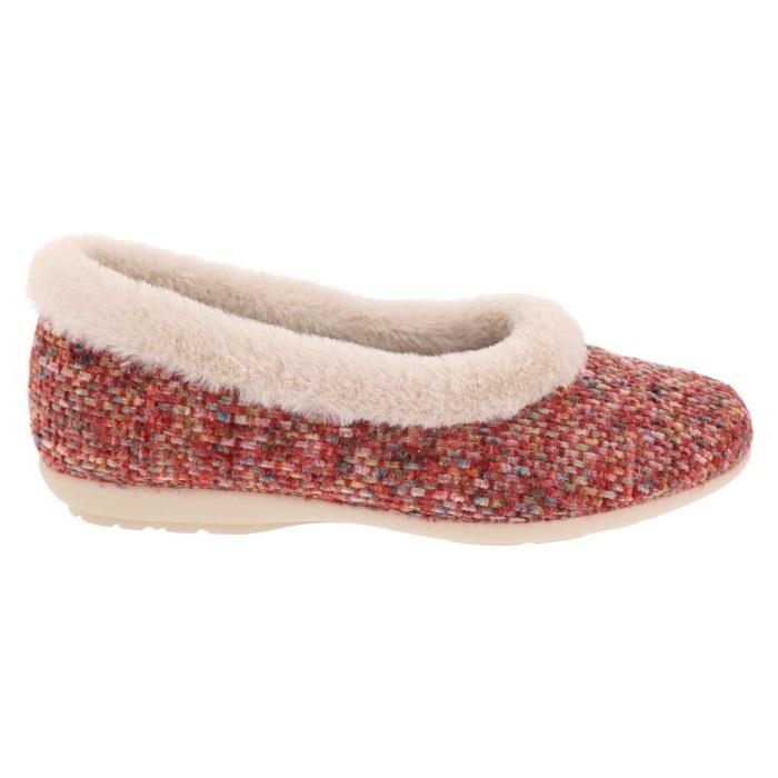 Women's Wide Fit DB Robyn Slippers in Rose Multi Textile - Image 1