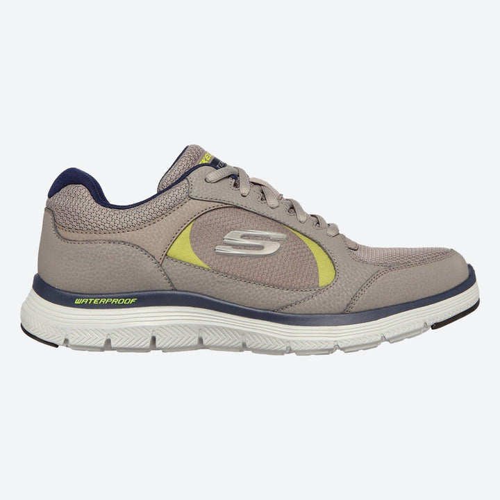 Mens Wide Fit Skechers Waterproof Luxury Flex Advantage 4.0 - 232222 Walking Trainers in Black - Image 1