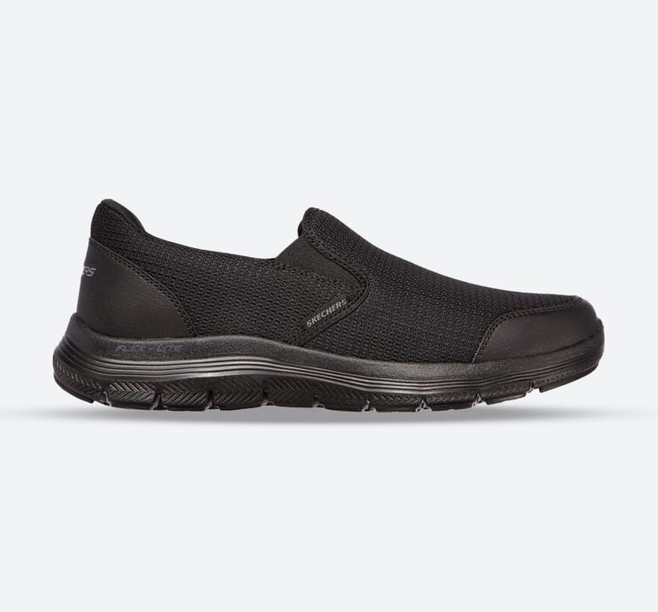 Mens Wide Fit Skechers Flex Advantage 4.0 Tuscan  232230W Black Slip Trainers