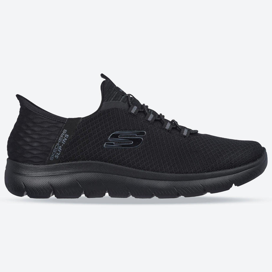 Men's Wide Fit Skechers Slip-ins 232457 High Range Summits Trainers in Black - Image 1