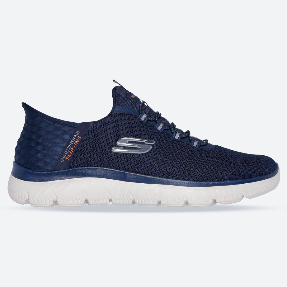 Men's Wide Fit Skechers Slip-ins 232457 High Range Summits Trainers in Black - Image 6