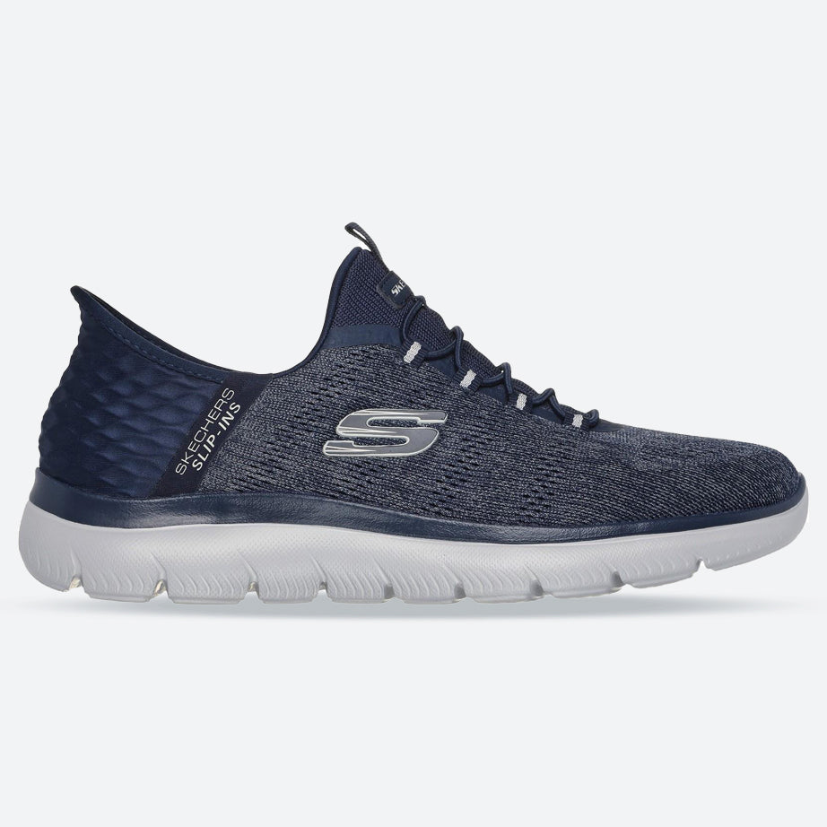 Men's Wide Fit Skechers 232469 Slip-ins Summits Key Pace Trainers in Black - Image 13