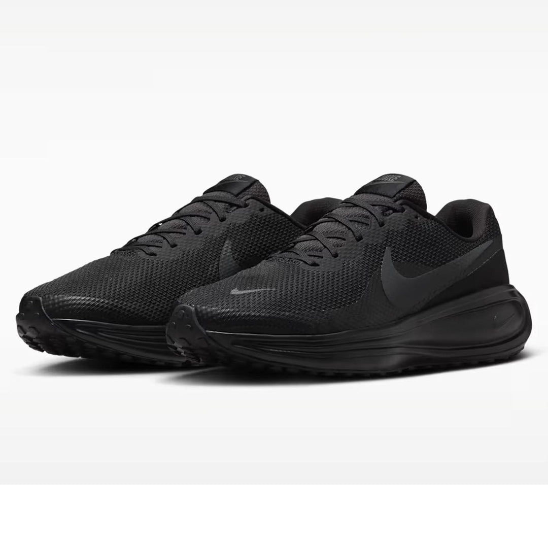 Women's Wide Fit Nike HQ1996-004 Revolution 8 Running Trainers in Black/Anthracite - Image 6