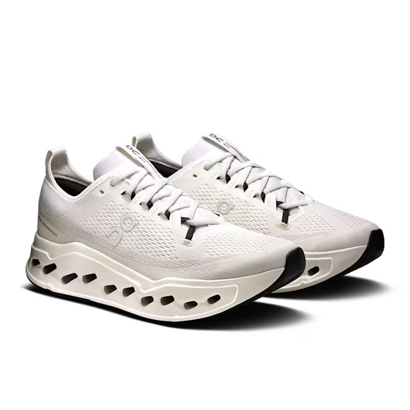 Men's Wide Fit On Cloudsurfer Max Wide Trainers in White/White - Image 8