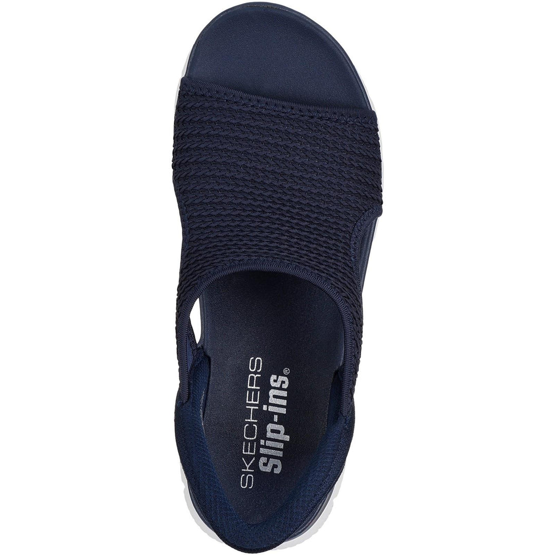 Women's Wide Fit Skechers 119519 Slip-ins Summits Sweetly Evolved Sandals in Black - Image 10