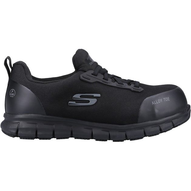 Women's Wide Fit Skechers 108041EC Sure Track Jixie Safety Trainers ...