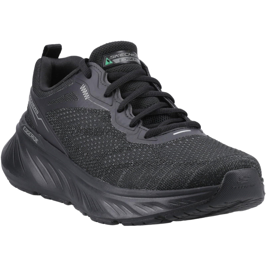 Men's Relaxed Fit Skechers Edgeride 232836 Exxo Trainers in Black - Image 3