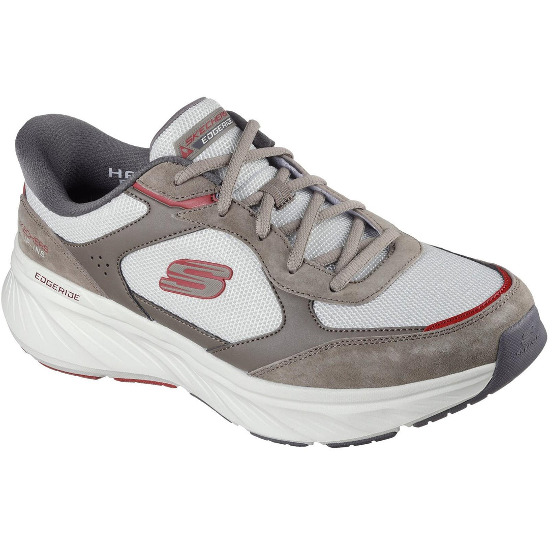 Mens Relaxed Fit Skechers 232947 Slip-ins Edgeride Erlon Trainers in Brown/Multi - Image 3