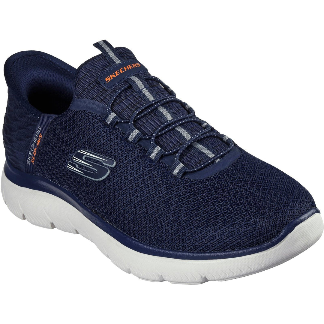 Men's Wide Fit Skechers Slip-ins 232457 High Range Summits Trainers in Black - Image 8
