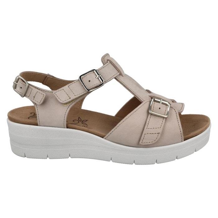 Women's Wide Fit DB Francesca Sandals in Blue Nubuck - Image 1