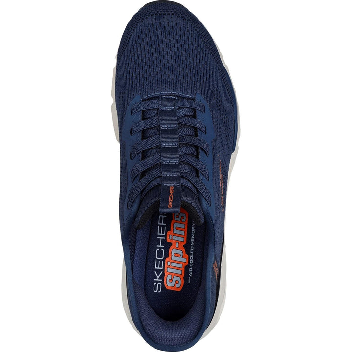Men's Wide Fit Skechers Slip-ins 232447 Skech Air Ventura Trainers in Black/Red - Image 1