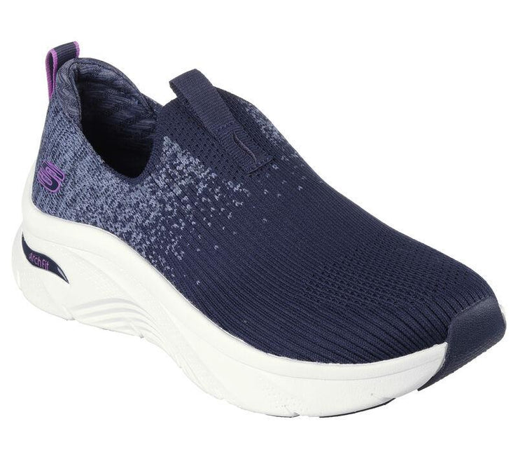 Women's Wide Fit Skechers Relaxed Fit 149684 Arch Fit Key Journey Trainers