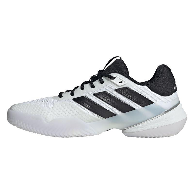 Men's Wide Fit Adidas Barricade 14 WIDE JQ7107 Tennis Trainers in Cloud White - Image 4