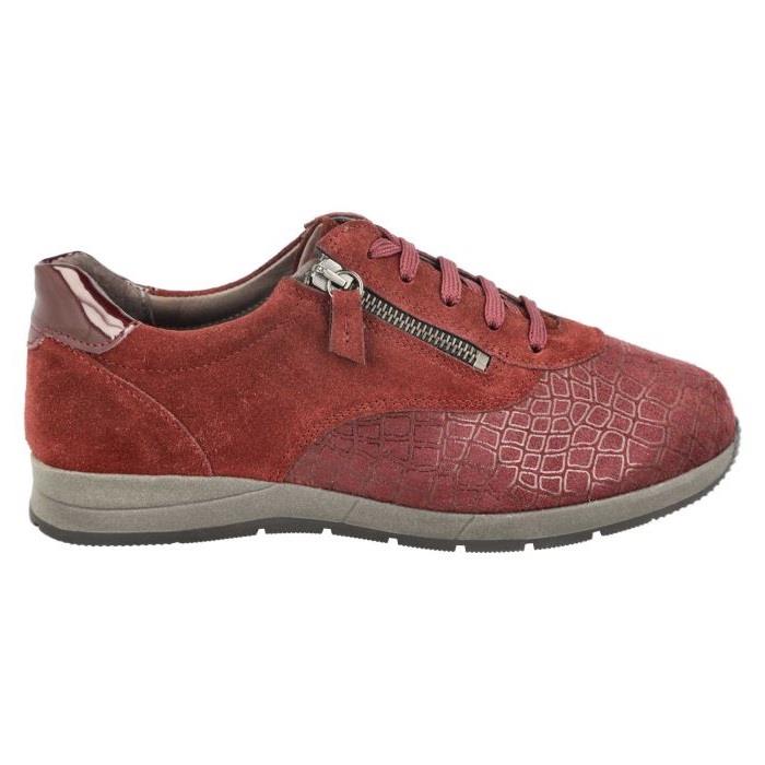 Women's Wide Fit DB Cumulus Trainers in Black Suede / Stretch / Patent - Image 1