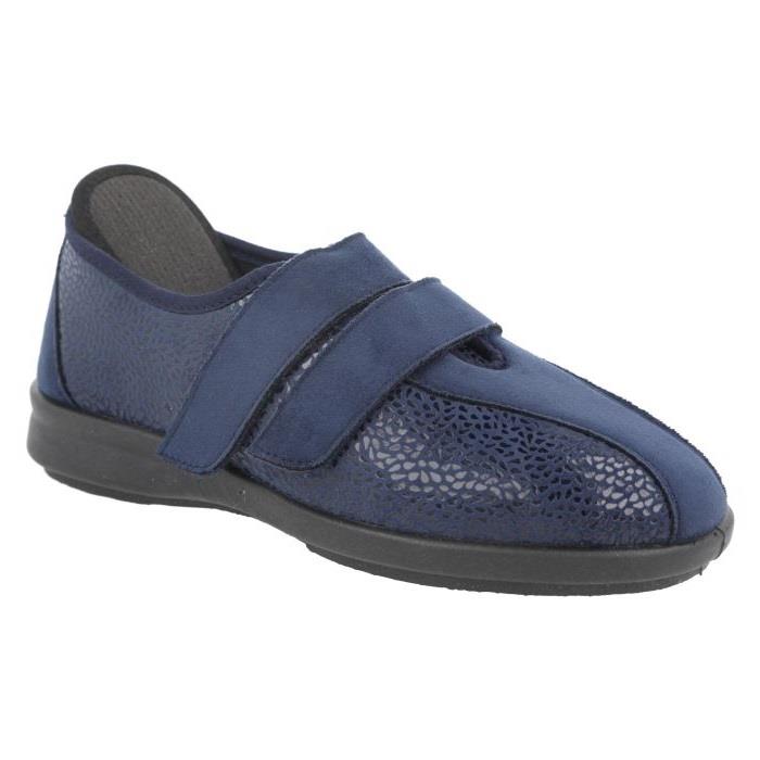 Women's Wide Fit DB Moon Wide Fit Shoes in Black Stretch - Image 1