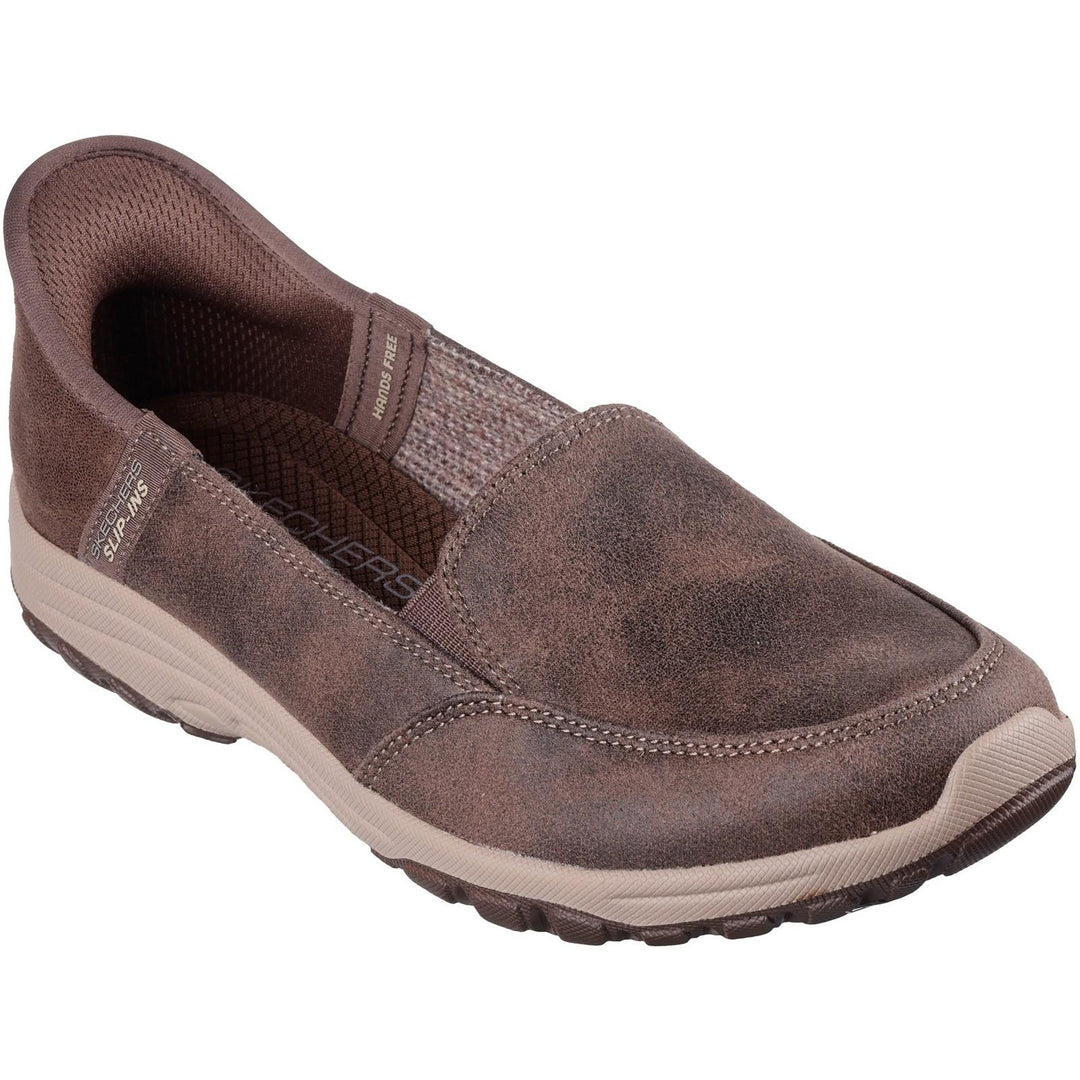 Women's Wide Fit Skechers 158699 Reggae Fest 2.0 Classically Shoes in Chocolate - Image 8