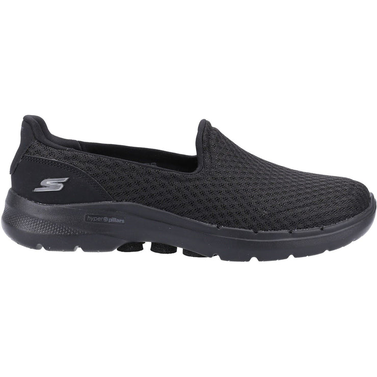 Skechers 124508 Wide Go Walk 6 - Big Splash Shoes Black Trainers-1