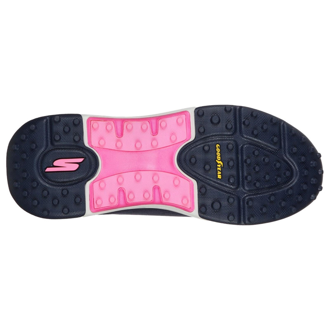 Women's Wide Fit Skechers 123006 Go Golf Arch Fit Sports Trainers in Navy/Pink - Image 5