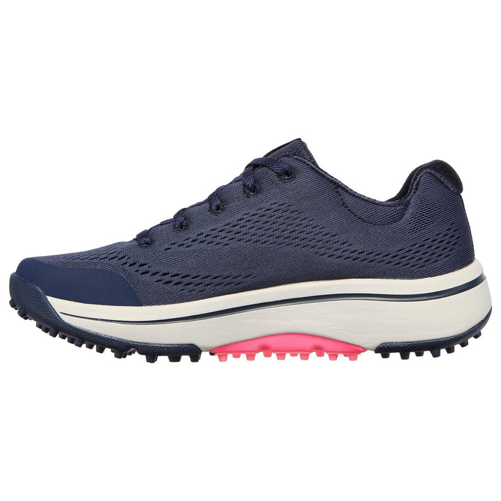 Women's Wide Fit Skechers 123006 Go Golf Arch Fit Sports Trainers in Navy/Pink - Image 3