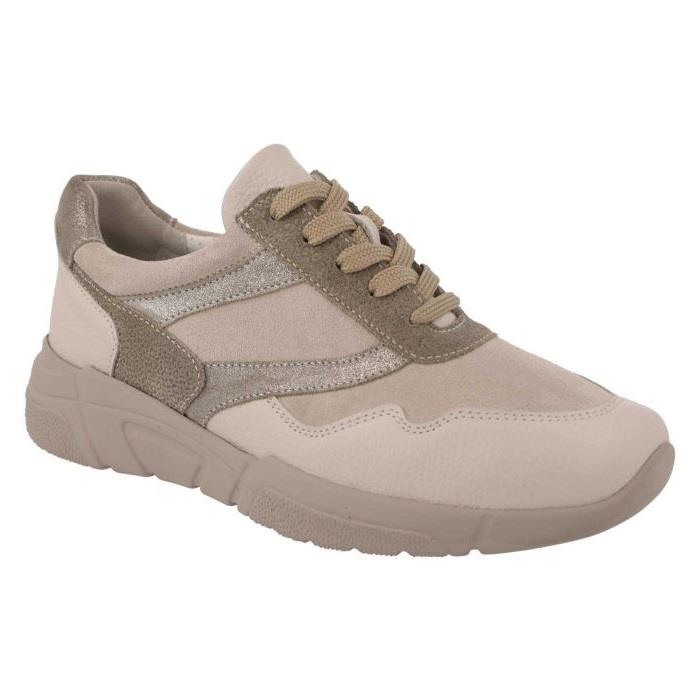 Women's Wide Fit DB Watercress Trainers in Navy Leather / Suede - Image 1