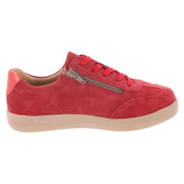 Women's Wide Fit DB Hannah Lace Up Trainers in Black Suede - Image 17