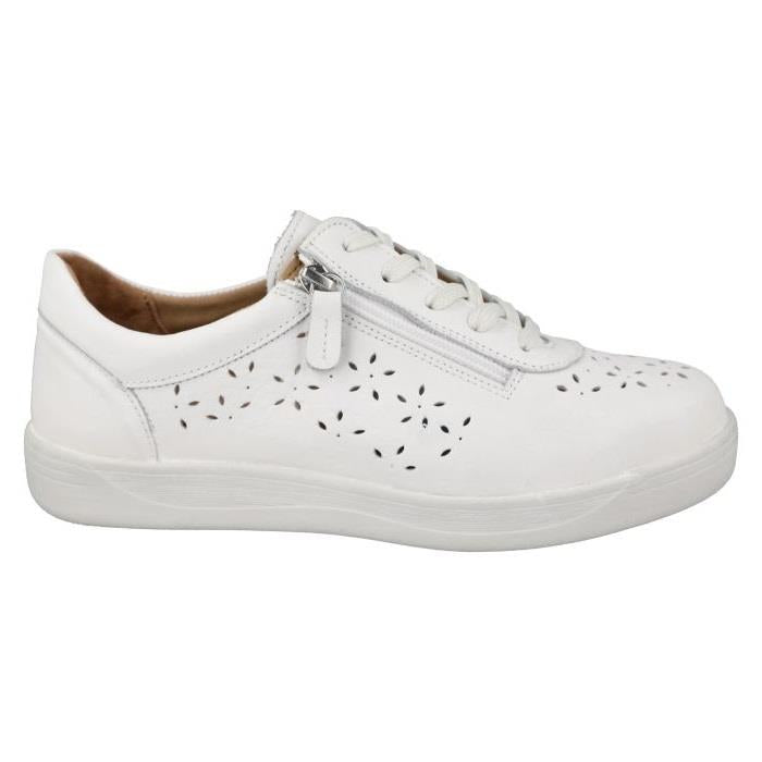 Women's Wide Fit DB Kaunas Shoes in Navy Leather - Image 1