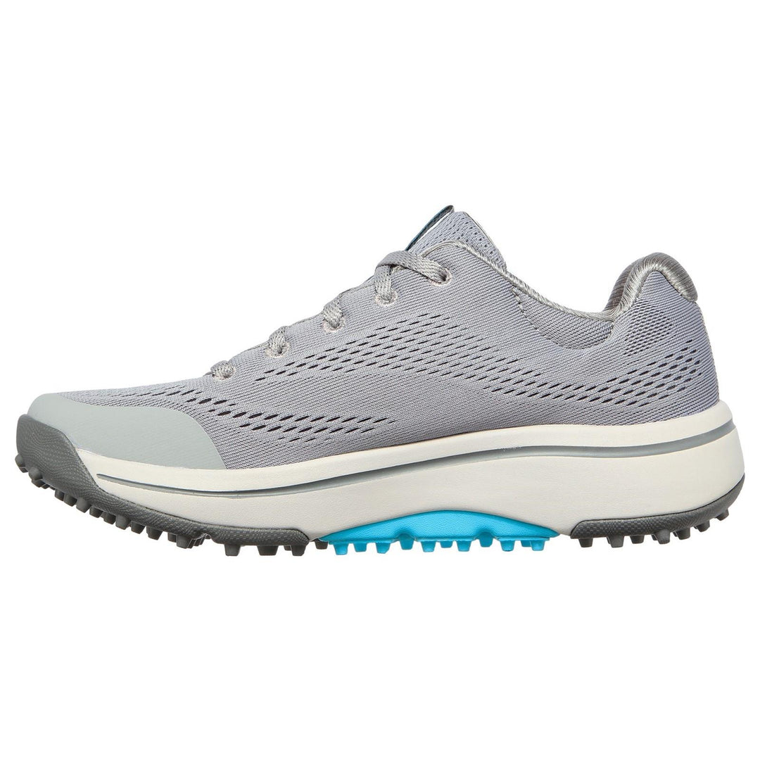 Women's Wide Fit Skechers 123006 Go Golf Arch Fit Sports Trainers in Grey/Blue - Image 7