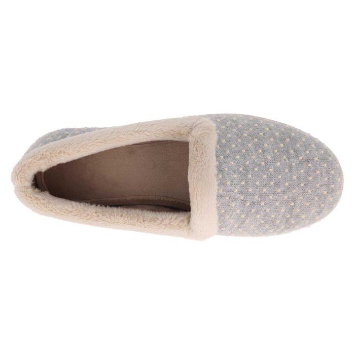 Women's Wide Fit DB Clover Slippers in Rose Star Stitched / Textile - Image 5